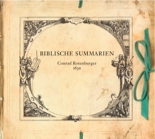 Stadt Bietigheim-Bissingen: bibliophiles Reprint »Biblische Summarien«