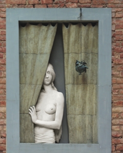 Schein-Fenster-Skulptur in Siena